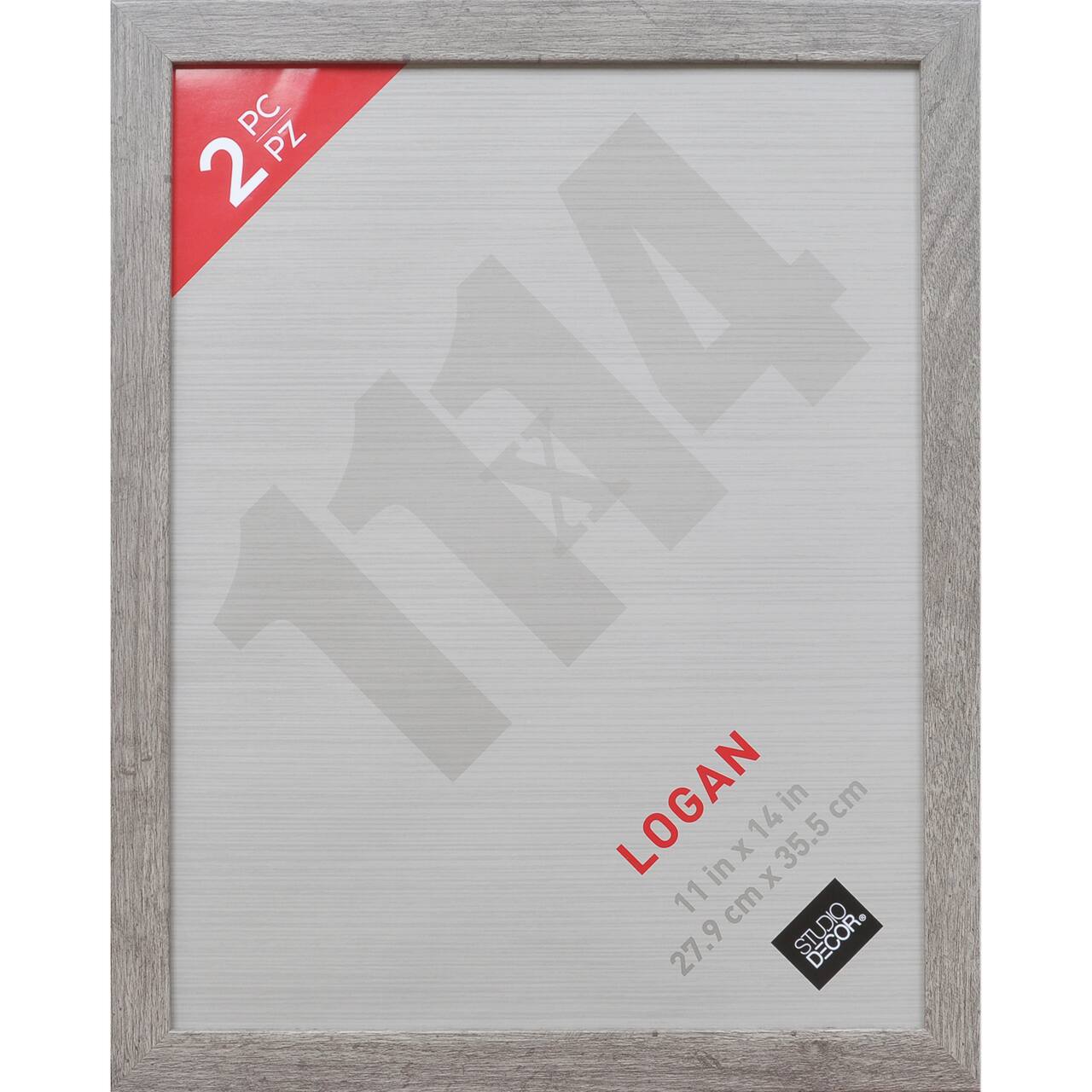 6 Packs: 2 ct. (12 total) Gray 11" x 14" Wall Frames, Logan by Studio Décor®